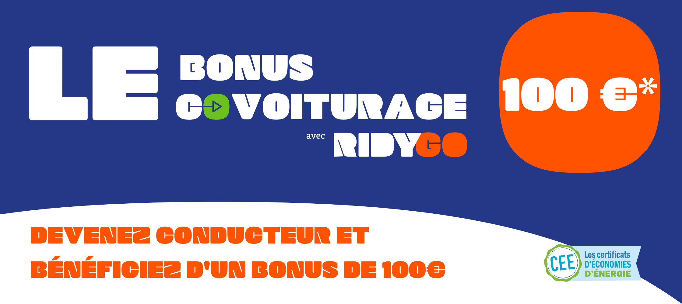 Le bonus covoiturage avec RIDYGO